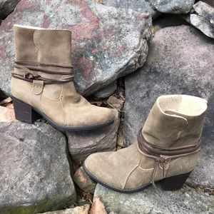 EDDIE BAUER Tan Suede Ankle Boots